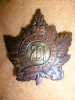 201st Battalion (Toronto Light Infantry) Eaton's Pattern Officer's Cap Badge 